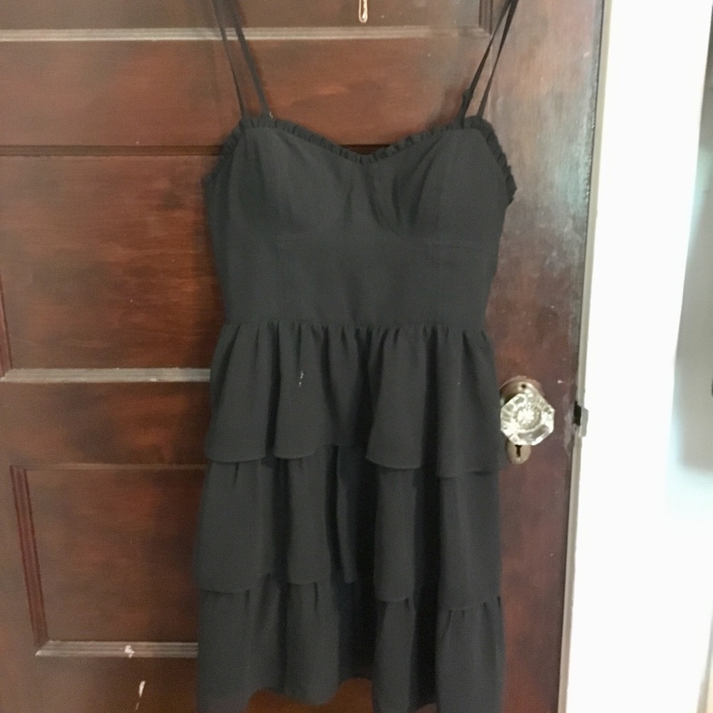 Black mini dress